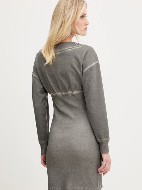 Karl Lagerfeld Jeans sukienka kolor szary mini dopasowana A3W13012