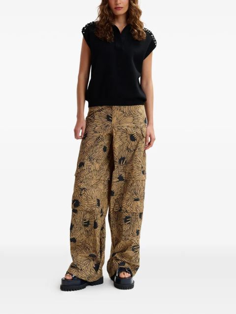 Essentiel Antwerp sequin polo top - Black - zdjęcie produktu nr 2