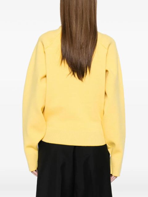 Jacquemus Levande button embroidered knitwear - Yellow