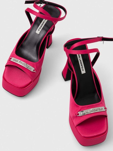 Karl Lagerfeld sandały LAZULA kolor różowy KL33905