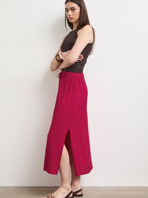 Medicine spódnica trapezowa z wiskozą - zdjęcie produktu nr 2