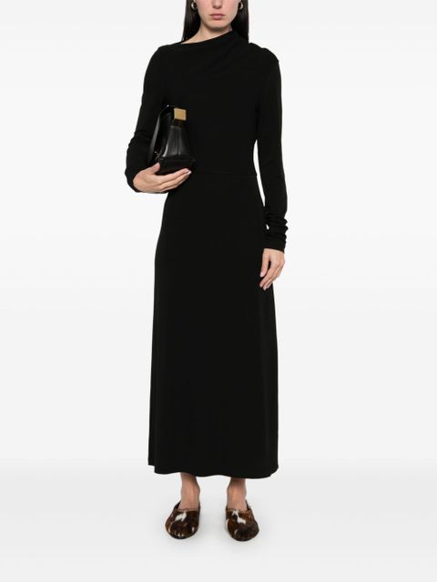TOTEME draped jersey dress - Black - zdjęcie produktu nr 2