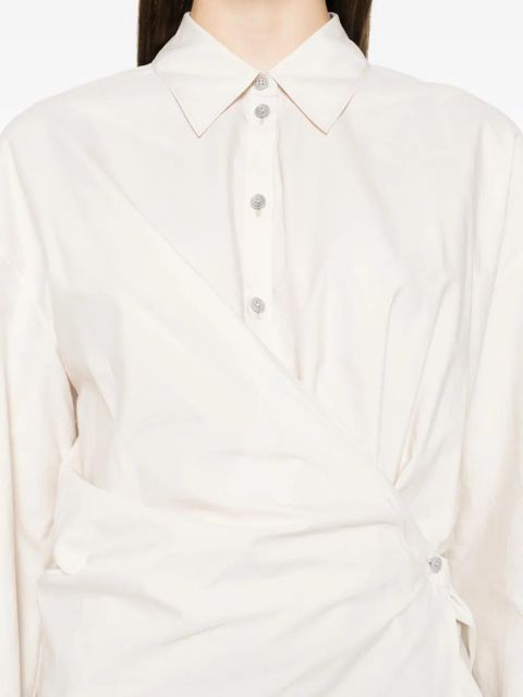 LEMAIRE classic-collar twisted shirt - Neutrals