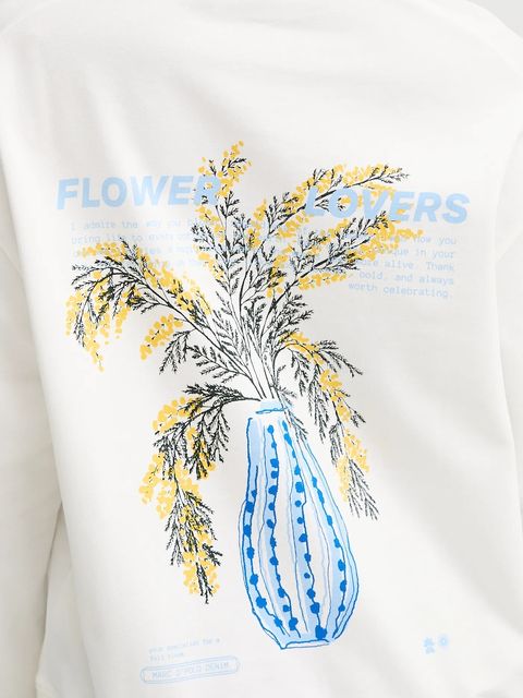 Marc O'Polo bluza bawełniana damska kolor beżowy z nadrukiem 5000009350