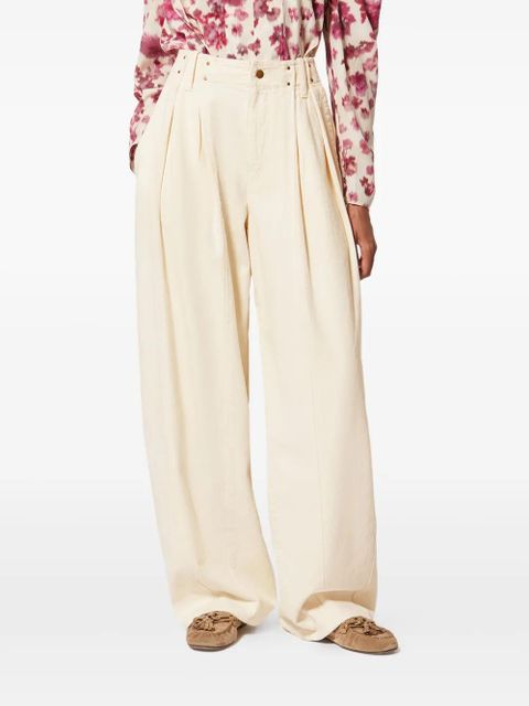 ISABEL MARANT x Ireme seam detail straight trousers - Neutrals