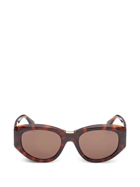 Max Mara Eyewear oval-frame sunglasses - Brown - zdjęcie produktu nr 1
