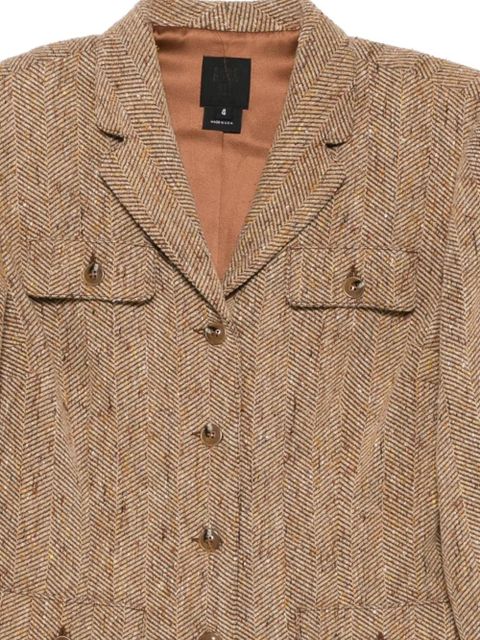 Anna Sui chevron jacket - Brown