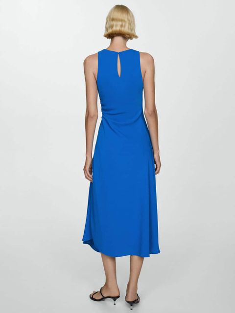 Sukienka midi z drapowaniem