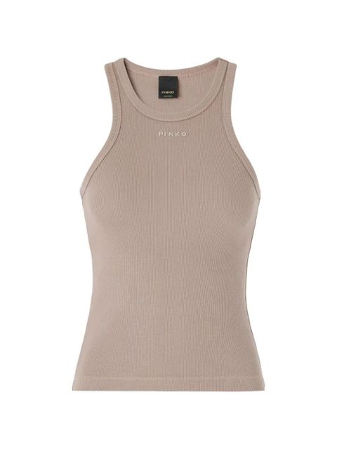 PINKO Bacardi ribbed tank top - Neutrals - zdjęcie produktu nr 1