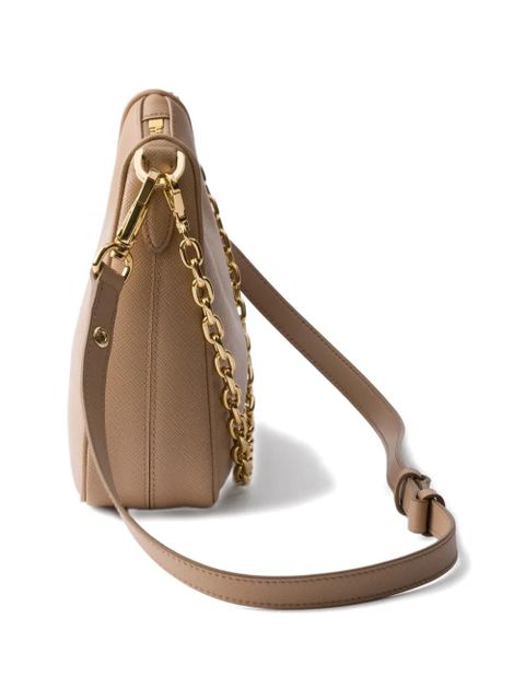 Prada mini Re-Edition Saffiano-leather shoulder bag - Neutrals