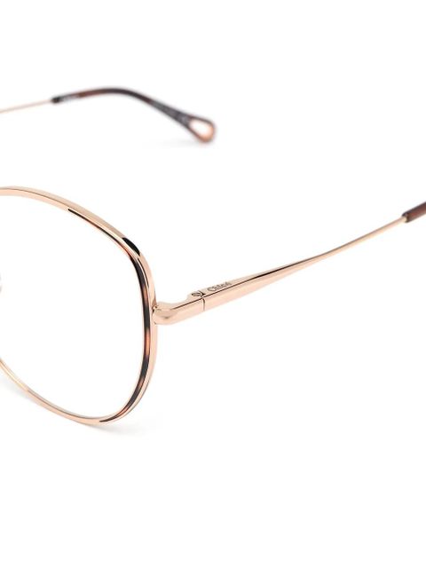 Chloé Eyewear round glasses frames - Gold