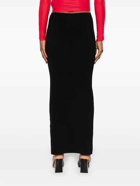 Christopher Esber asymmetric-waist midi skirt - Black