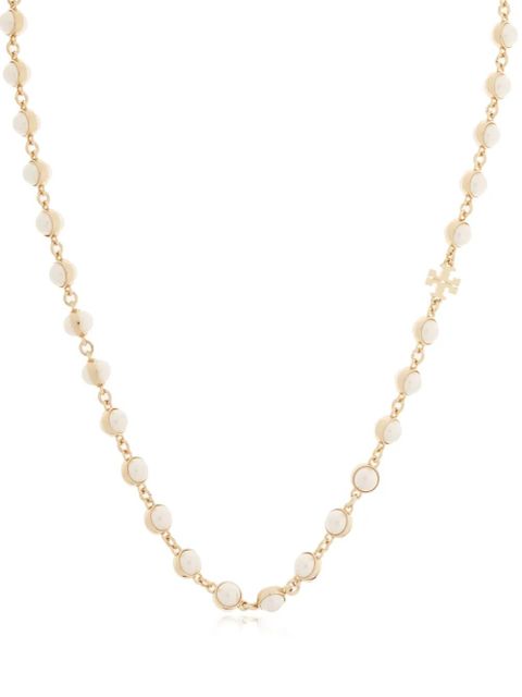 Tory Burch pearl cross necklace - Gold