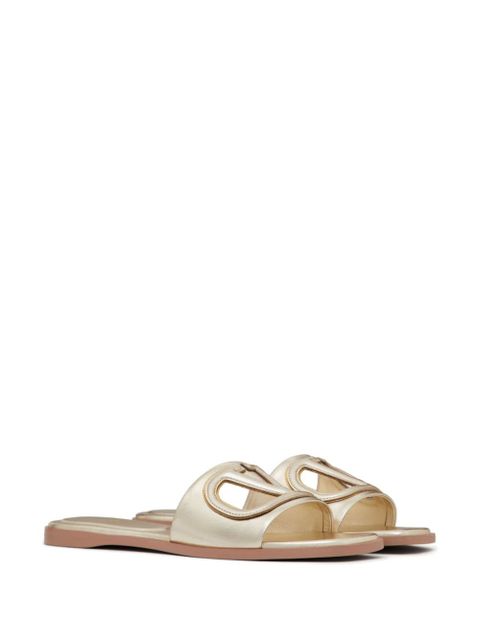 Valentino Garavani VLogo cut-out sandals - Gold - zdjęcie produktu nr 2