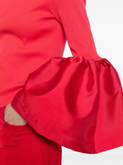 Marques'Almeida flared-cuff mock-neck top