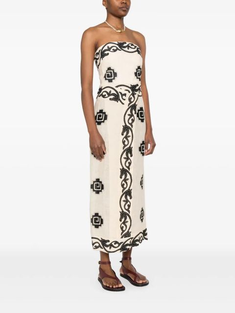 Johanna Ortiz Ancient midi dress - Neutrals - zdjęcie produktu nr 2