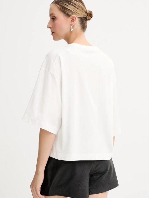 MAX&Co. t-shirt bawełniany damski kolor biały 2526976023200