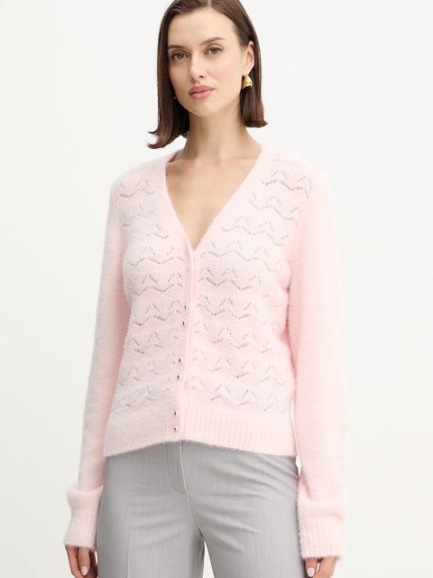 Morgan kardigan damski kolor różowy MLILY - zdjęcie produktu nr 1