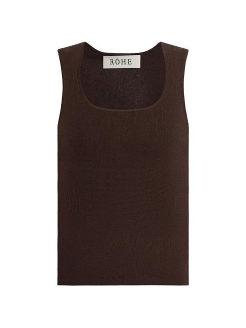 Róhe Braun square-neck top - Brown - zdjęcie produktu nr 1