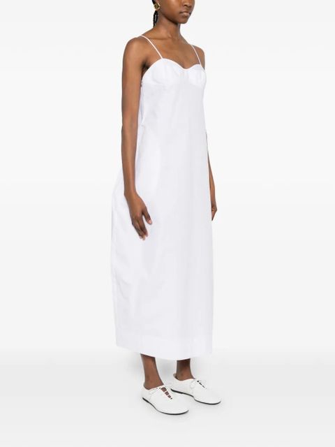 Róhe bustier voluminous maxi dress - White