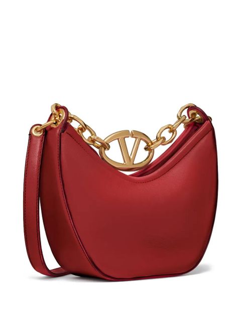 Valentino Garavani mini VLogo Moon Hobo bag - Red