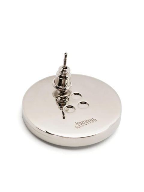 Jean Paul Gaultier button earrings - Silver