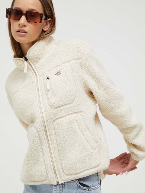 Dickies bluza damska kolor beżowy gładka - zdjęcie produktu nr 1