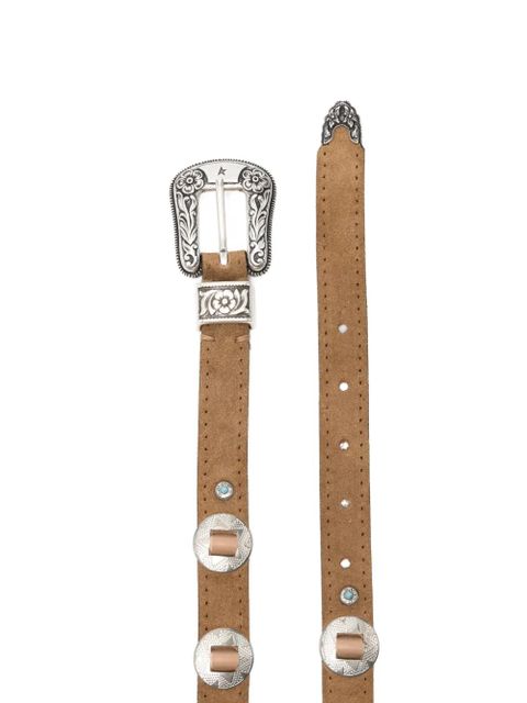 Golden Goose Lace S leather belt - Brown - zdjęcie produktu nr 2