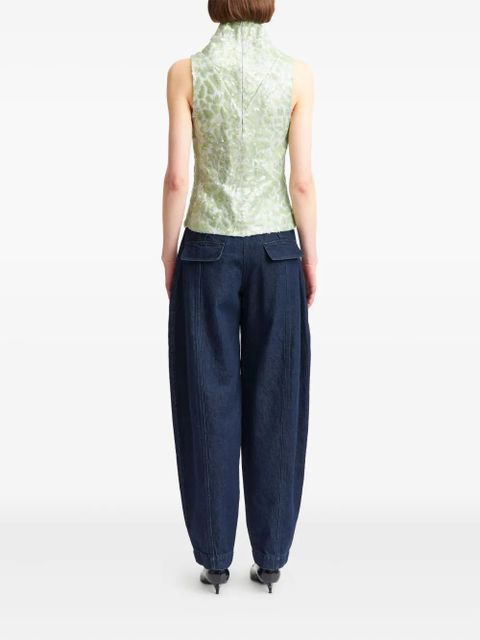 16Arlington Acari lace sequinned top - Green