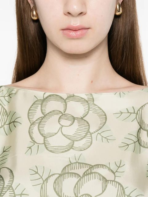 Marni floral print dress - Neutrals