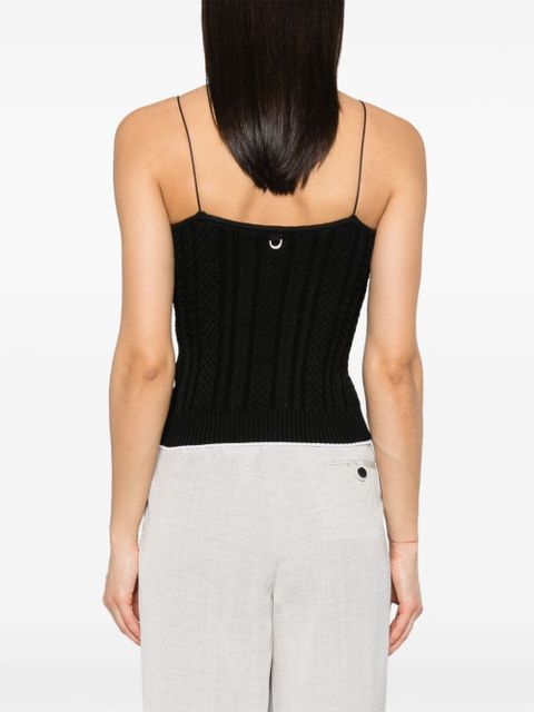 Jacquemus Le Haut Bella cable-knit top - Black - zdjęcie produktu nr 2
