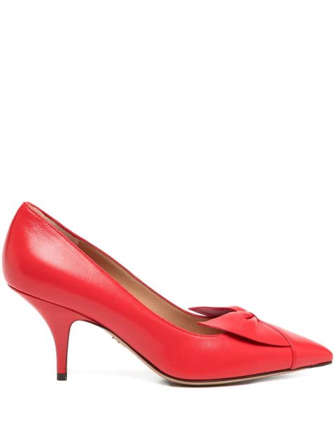 Ferragamo 70mm bow pumps - Red - zdjęcie produktu nr 1