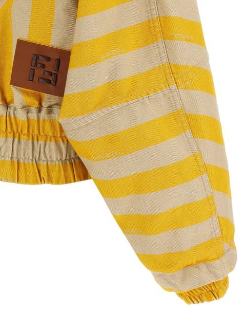 FENDI Pequin striped jacket - Yellow