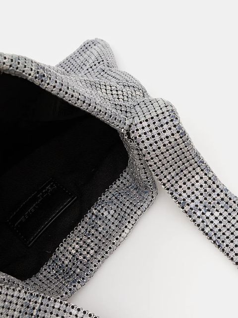 Karl Lagerfeld Jeans torebka kolor srebrny B1W30234