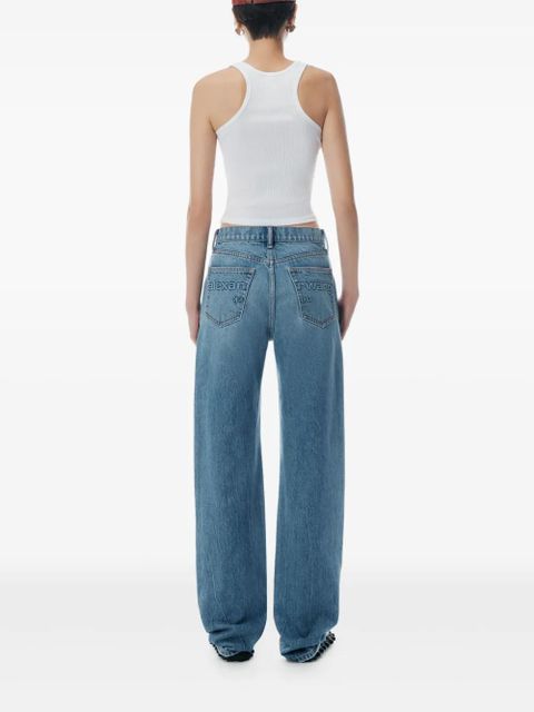 Alexander Wang mid-rise straight-leg jeans - Blue - zdjęcie produktu nr 2