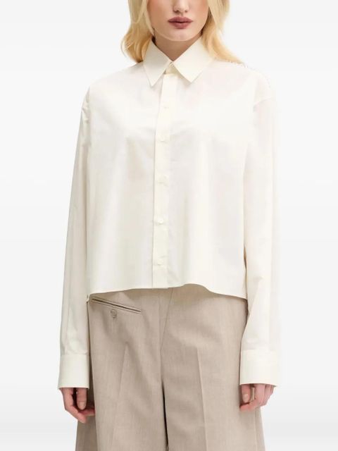 MM6 Maison Margiela striped-panel shirt - White - zdjęcie produktu nr 1