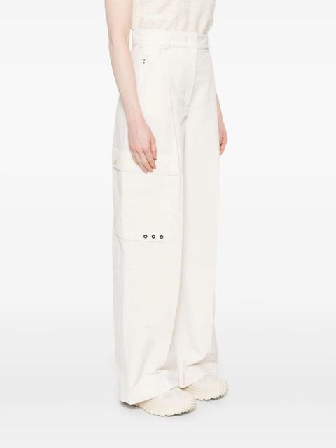 Moncler Grenoble crinkled cargo pants - Neutrals