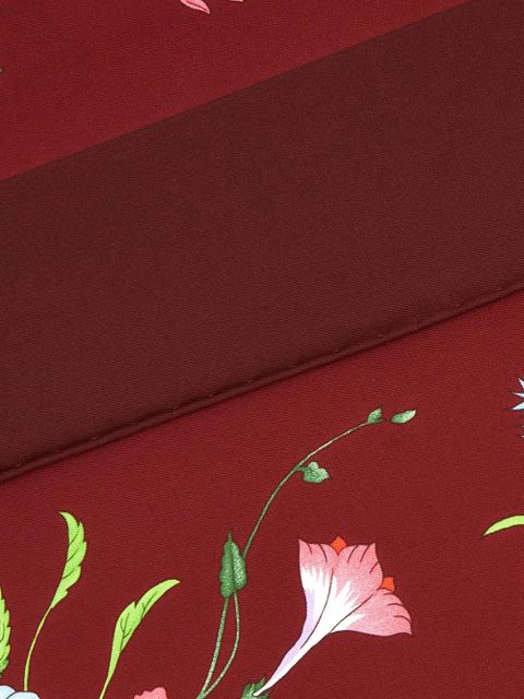 Gucci floral-print silk scarf - Red - zdjęcie produktu nr 2