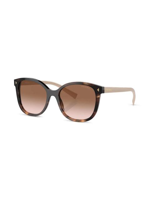 Prada Eyewear tortoiseshell-effect square-frame sunglasses - Green - zdjęcie produktu nr 2
