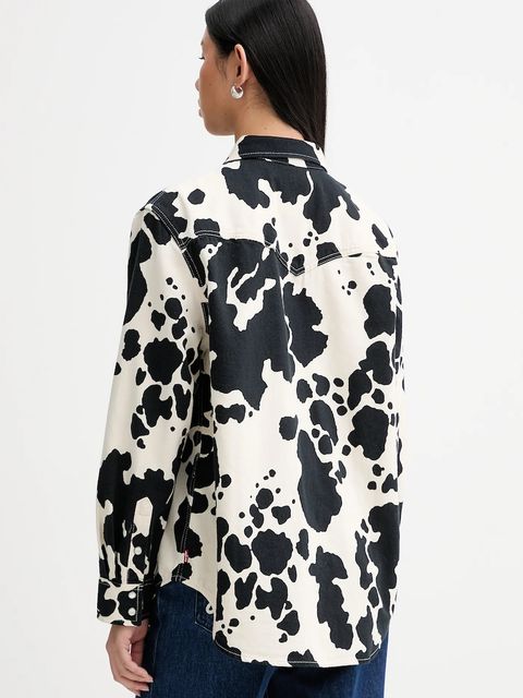 Levi's koszula x Toy Story damska kolor czarny relaxed z kołnierzykiem klasycznym 0034F