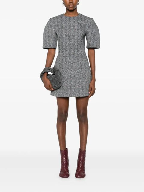 Givenchy short-sleeve herringbone mini dress - Black - zdjęcie produktu nr 2