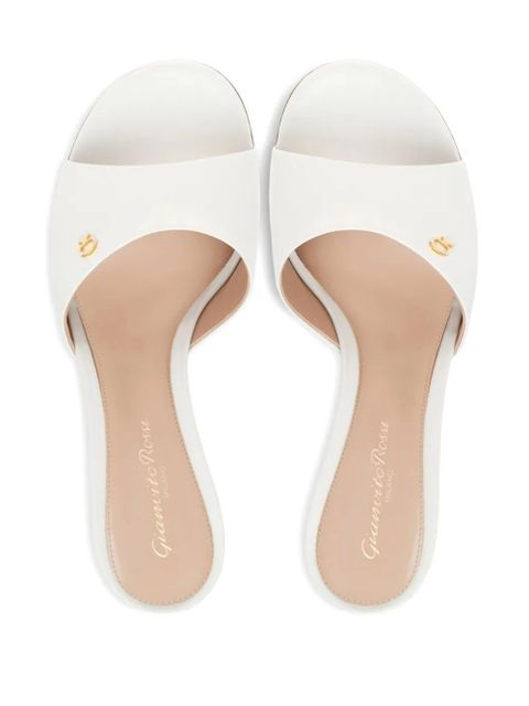 Gianvito Rossi 55mm Ascent mules - White