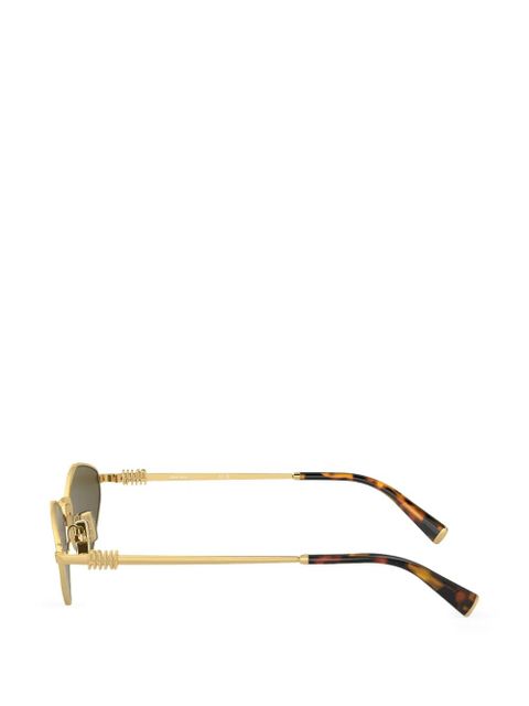 Miu Miu Eyewear geometric-frame sunglasses - Gold