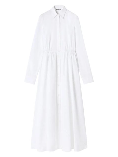 Lanvin long-sleeve midi shirt dress - White - zdjęcie produktu nr 1