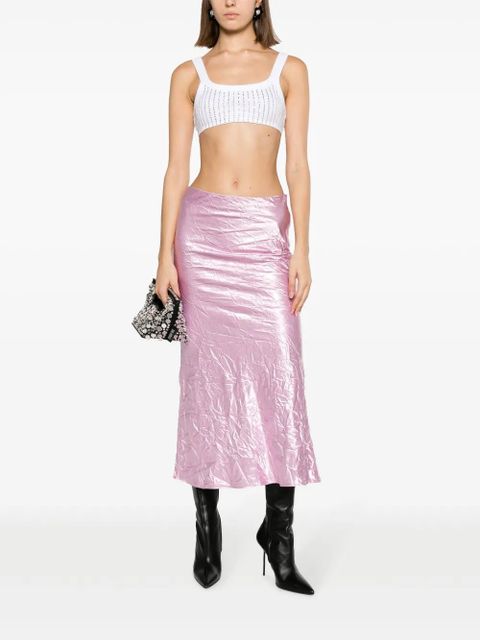 The Attico crystal-embellished bra top - White - zdjęcie produktu nr 2