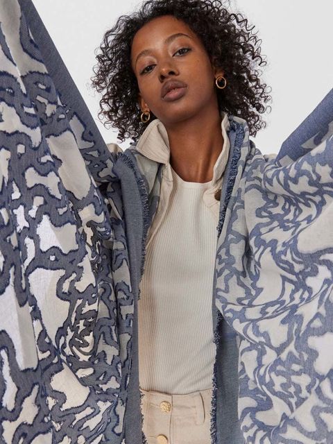 Tous szal Kaos Devore damski wzorzysta 2000786333