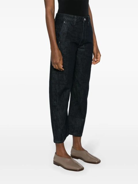 LEMAIRE Twisted high-rise cropped jeans - Blue