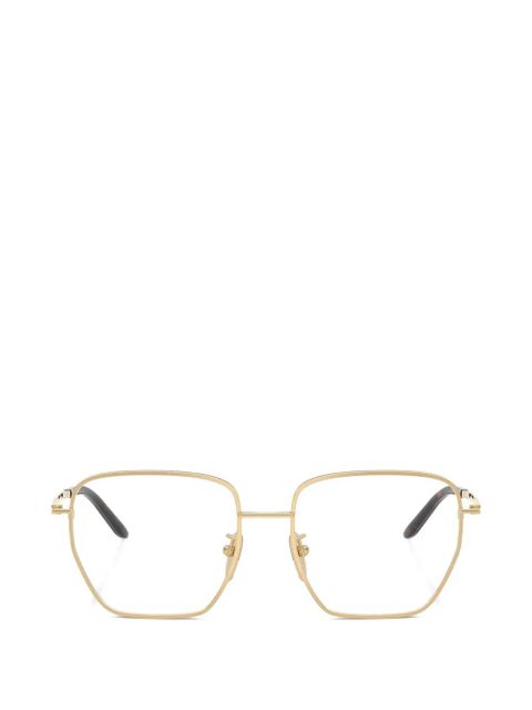 Prada Eyewear geometric-frame glasses - Gold - zdjęcie produktu nr 1