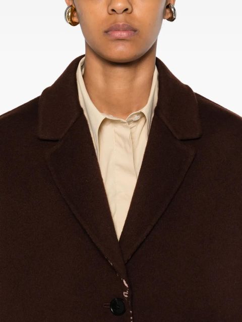 Gucci button-fastening coat - Brown