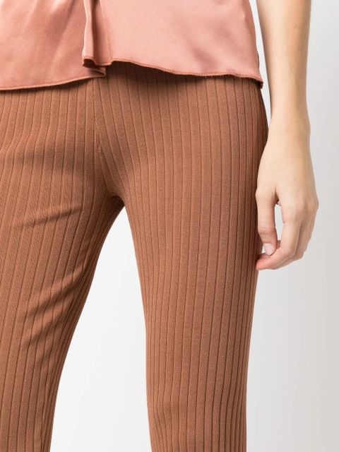 Nanushka front-slit leggings - Brown